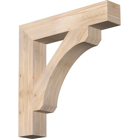Ekena Millwork Legacy Block Smooth Bracket, Douglas Fir, 5 1/2"W x 32"D x 32"H BKT06X32X32LEC05SDF